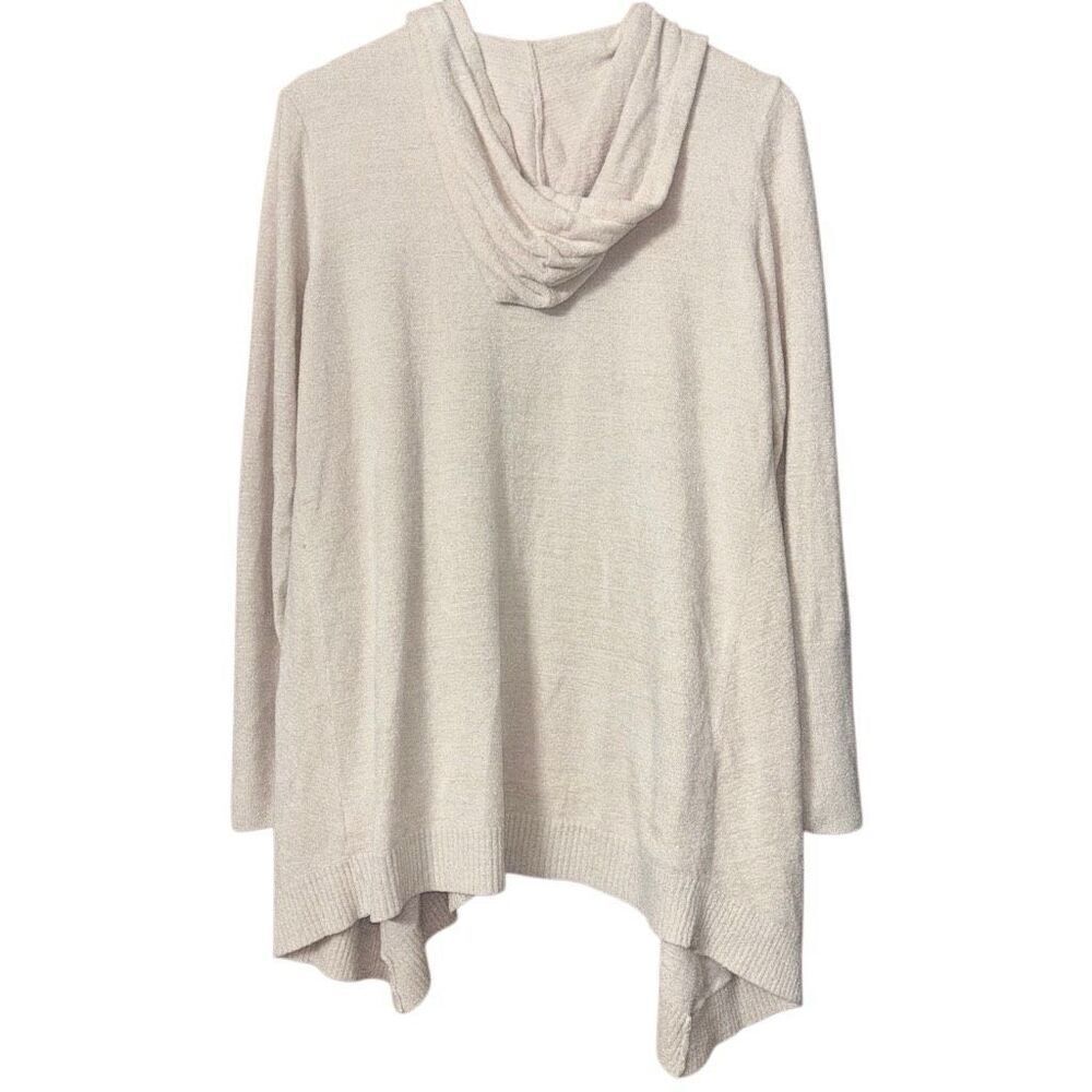 Barefoot dreams cozychic ultra lite knit hooded cardigan cream medium - Picture 2 of 9
